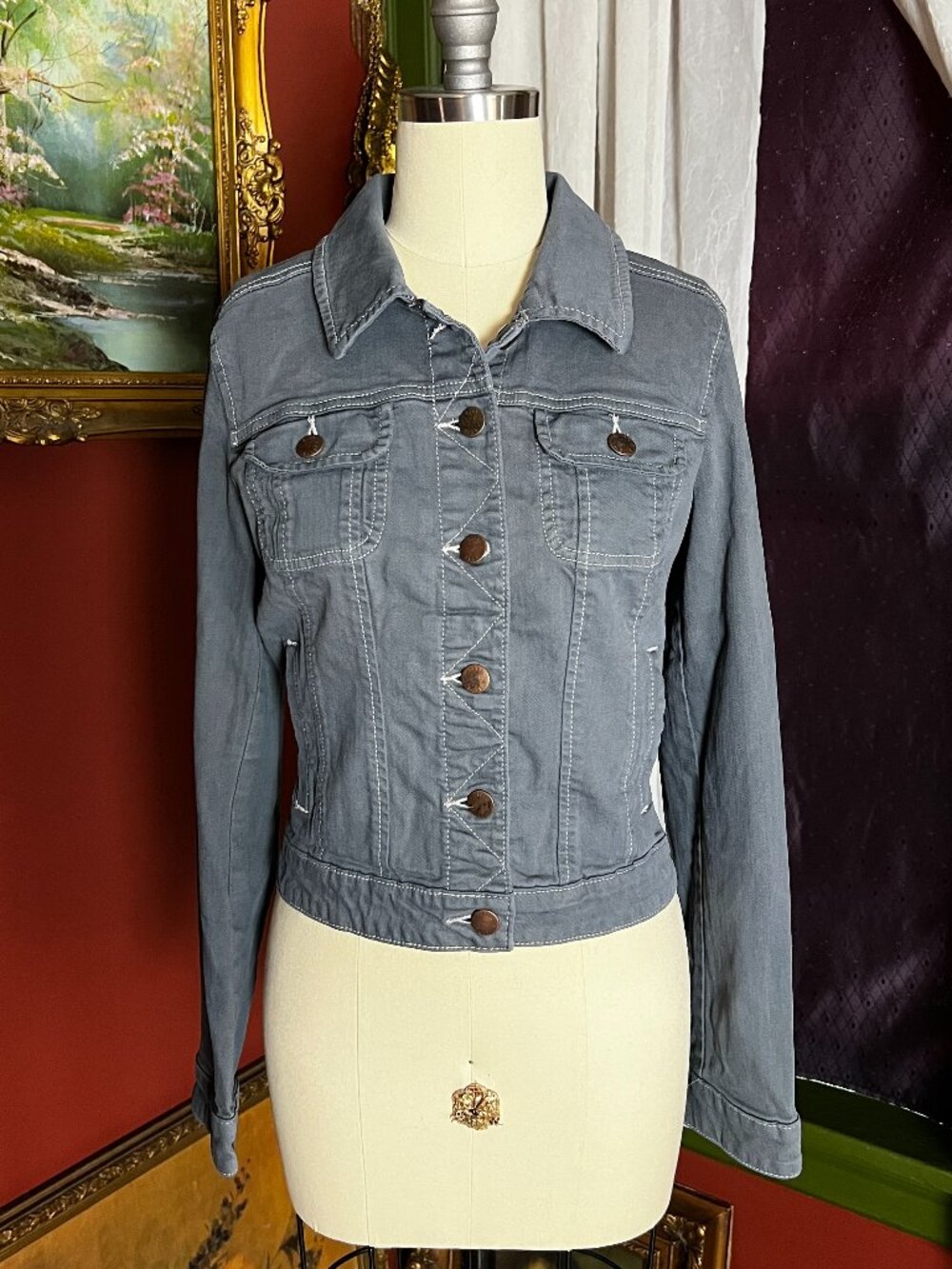 Blue Cotton Jean Jacket